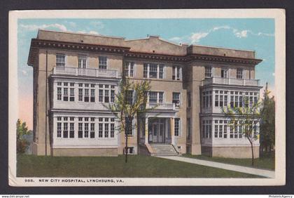 Postcard, United States, Lynchburg VA, New City Hospital