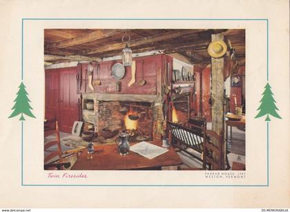 Weston Vermont VT Farrar House Interior Greeting Card