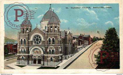 USA. ZANESVILLE, OHIO. ST NICHOLAS' CHURCH