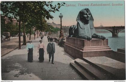 London - Sphinx Thames Embankment