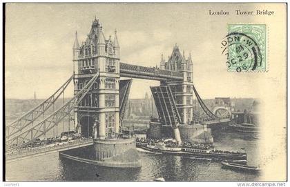 PC - London Londen Tower Bridge  - 1906