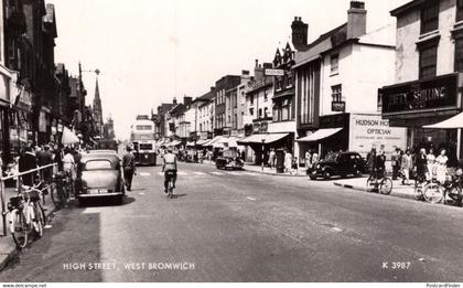 Opticians Shilling Coin Shop High Street West Bromwich RPC Old Postcard