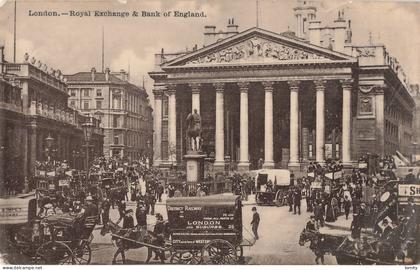 Londres Royal Exchange & Bank of England attelage District Railway London and Suburbs 25