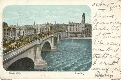 PC48975 London Bridge. London. F. H. London. No 1012. 1903