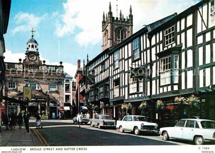 72787917 Ludlow Shropshire Broad Street and Butter Cross