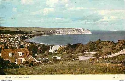 Royaume Uni - Swanage - Swanage from the Quarries - CPM - UK - Voir Scans Recto-Verso