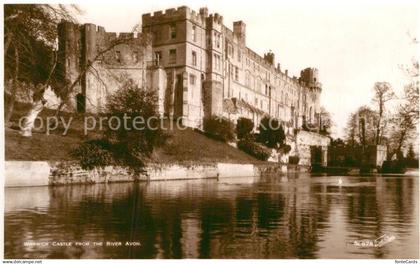 43005564 Warwick Warwick Castle from the River Avon