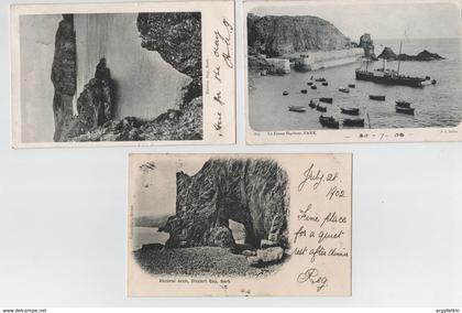 CHANNEL ISLANDS SARK PICTURE POSTCARDS 1902-1903