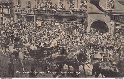 Scotland - Lanarkshire - GLASGOW, The Royal Carriage, April 24th, 1907