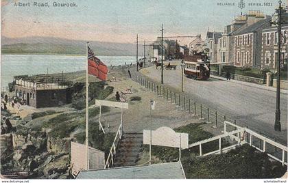 AK Gourock Albert Road Tram Tramway a Greenock Ashton Port Glasgow Renfrewshire United Kingdom Scotland Schottland UK