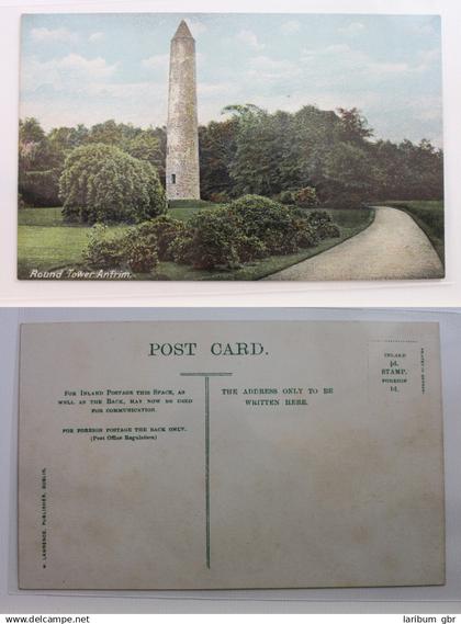 AK Antrim Round Tower Turm der Klostersiedlung von Antrim ungebraucht #PB253