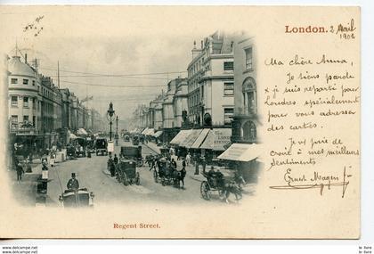 CPA ROYAUME-UNI ANGLETERRE LONDON. REGENT STREET 1902 - Royaume Uni - 1902