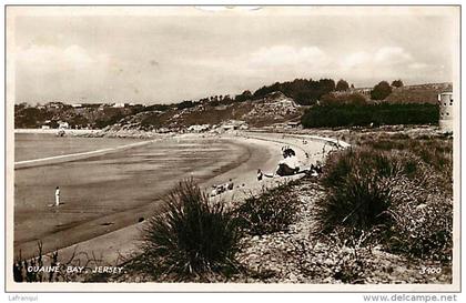 pays divers - royaume uni -ref C400- jersey - ouainé bay   - carte bon etat  - postcard in good condition -