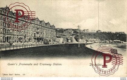 ISLE OF MAN QUEEN'S PROMENADE AND TRAMWAY STATION  Railway  ISLE OF MAN IOM