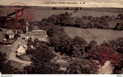 LAXEY GREAT WHEEL AND GLEN  CRACK AND TEAR SEE SCAN  ISLE OF MAN IOM