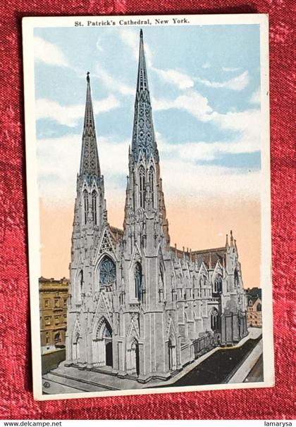 1944's St Patrick Cathedral , New York City Post Card séries New York-USA-Amérique Etats-Unis NY-Carte Postale