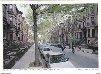 AK 172057 USA - New York - Brooklyn -Brownstone-Architektur im Park Slope