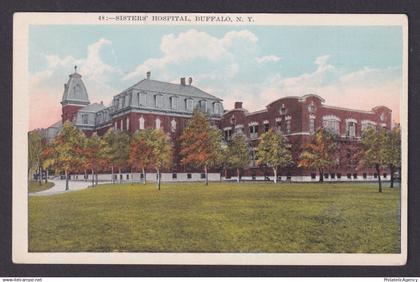 Postcard, United States, Buffalo NY, Sisters' Hospital