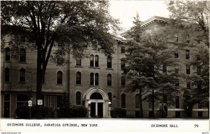 PC US, NY, SARATOGA SPRINGS, SKIDMORE COL, Vintage REAL PHOTO Postcard (b49539)