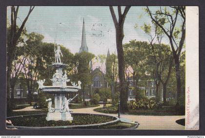 Postcard, United States, Syracuse NY, Fayette Park