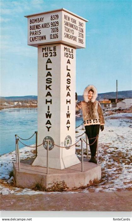 73879402 Fairbanks  Alaska USA Alaska Hiway Marker