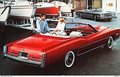 ► CADILLAC  Eldorado 1976 Automobile Couple - Publicité constructeur - US Card