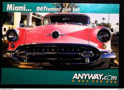 ► Pink OLDSMOBILE  Miami  -    (Litho.   France) Roadside