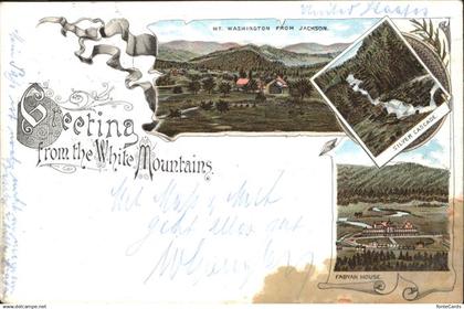 41326881 White Mountains New Hampshire Silver Cascade Fabyan House Mount Washing