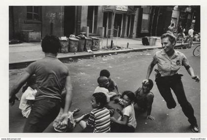 Policewoman African American Children Harlem NY USA Postcard