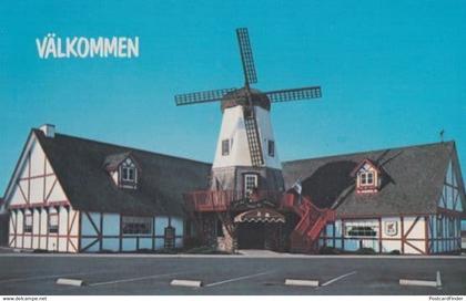 Swedish Mill Restaurant Welcome Smorgasborg Kingsburg Fresno County Postcard