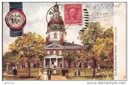 ETATS UNIS - ref no 92- the maryland capitol , annapolis , md - bon etat