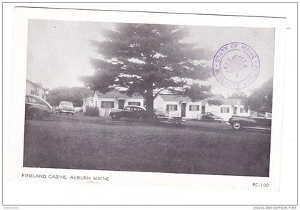 CPA - AUBURN - Pineland Cabins - Washington street - cars voitures