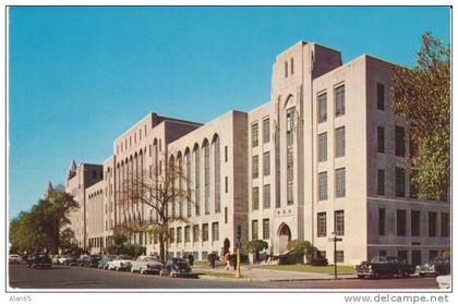 Boston University, Boston MA Massachusetts, 1950s Vintage Postcard, Autos, Education School College