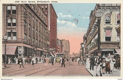 CARTOLINA VIAGGIATA 1923 - MAIN STREET , BRIDGEPORT, CONN. (VP229