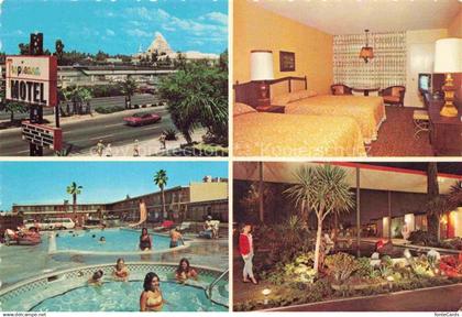 74019300 Anaheim California USA Topicana Motel Swimming Pool Restaurant