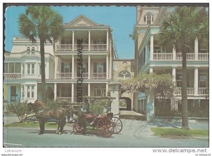 ETATS UNIS--SOUTH CAROLINA--Charleston--Soth Battery Homes-Horse & Card---Nice card