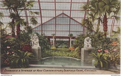 AK Chicago Garfield Park New Conservatory Entrance Interior a Madison St Lake Hamlin Blvd Illinois IL United States USA