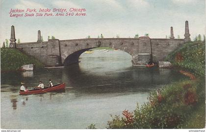 AK Chicago Jackson Park Intake Bridge Boat South Side Stony Island Ave Avenue Illinois IL United States USA