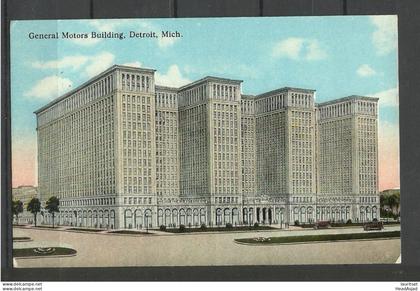 USA General Motors Building Detroit Mich., unused