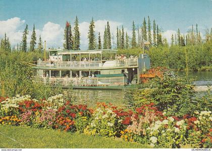 Fairbanks Alaska - Riverboat Discovery Postcard 1972