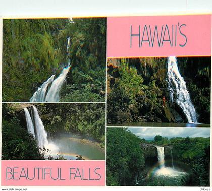 Etats Unis - Hawaï - Beautiful Falls - Cascades - Etat de Hawaï - Hawaï State - CPM - Voir Timbre - Voir Scans Recto-Ver