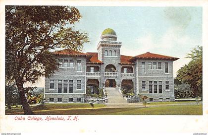 Hawaii - HONOLULU - Oahu College - Publ. Wall, Nichols & Co. 34