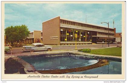 Huntsville AL Alabama Electric Center Utility Building, Auto, c1950s/60s Vintage Postcard Street Scene