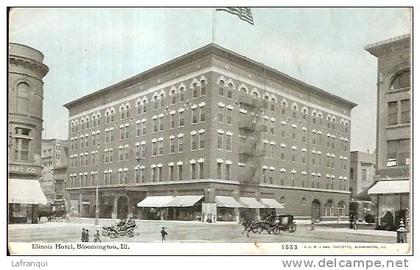 ETATS UNIS -ref no 205- illinois hotel - bloomington - bon etat