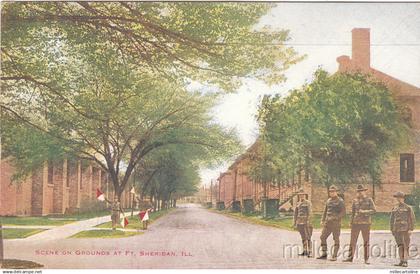 * ILLINOIS - Fort Sheridan - Scene on Grounds