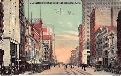 INDIANAPOLIS (IN) Washington Street, looking East