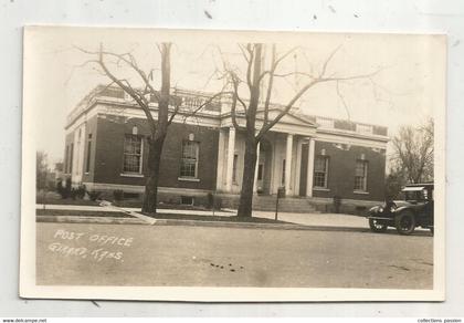 cp, carte photo, Etats Unis , KANSAS , KS , GIRARD ,post office ,la poste ,automobile , écrite