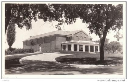 Fort Leavenworth KS Kansas, Building on Grounds, c1940s Vintage Real Photo Postcard