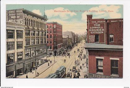 CPA ETATS UNIS  LOWELL  Merrimack Street from Runel's Building