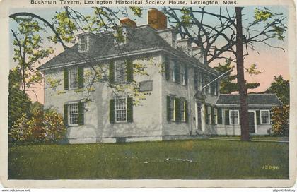 USA 1920 mint col pc Buckman Tavern Lexington Historical Society House LEXINGTON